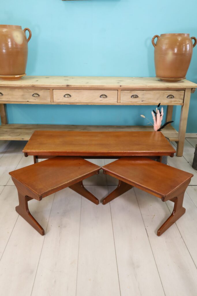 Three-piece Mid Century Teak Coffee Table