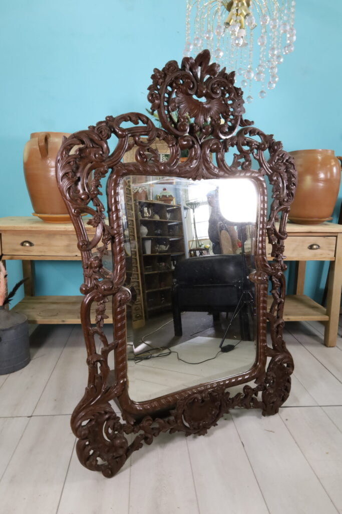 Grandiose Large Antique Baroque Mirror