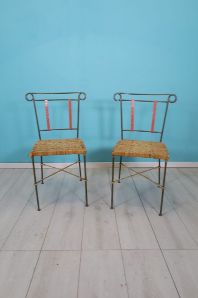 3 colourful art nouveau chairs