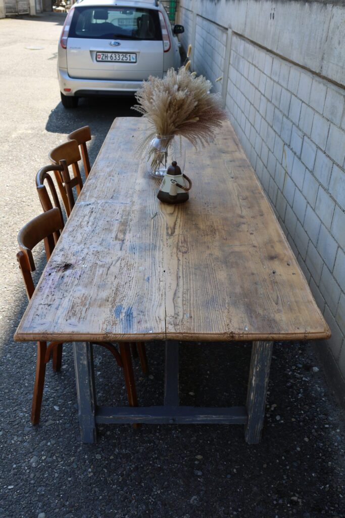 Very large antique table fir