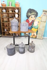 Antique oil containers from the 20s-50s