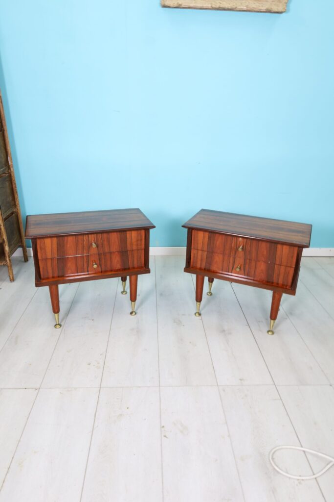 Small Rosewood Bedside Tables