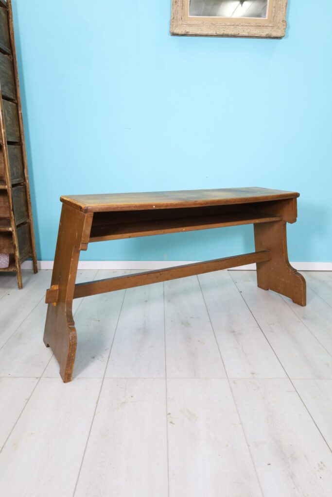 Table console paysanne en bois de sapin