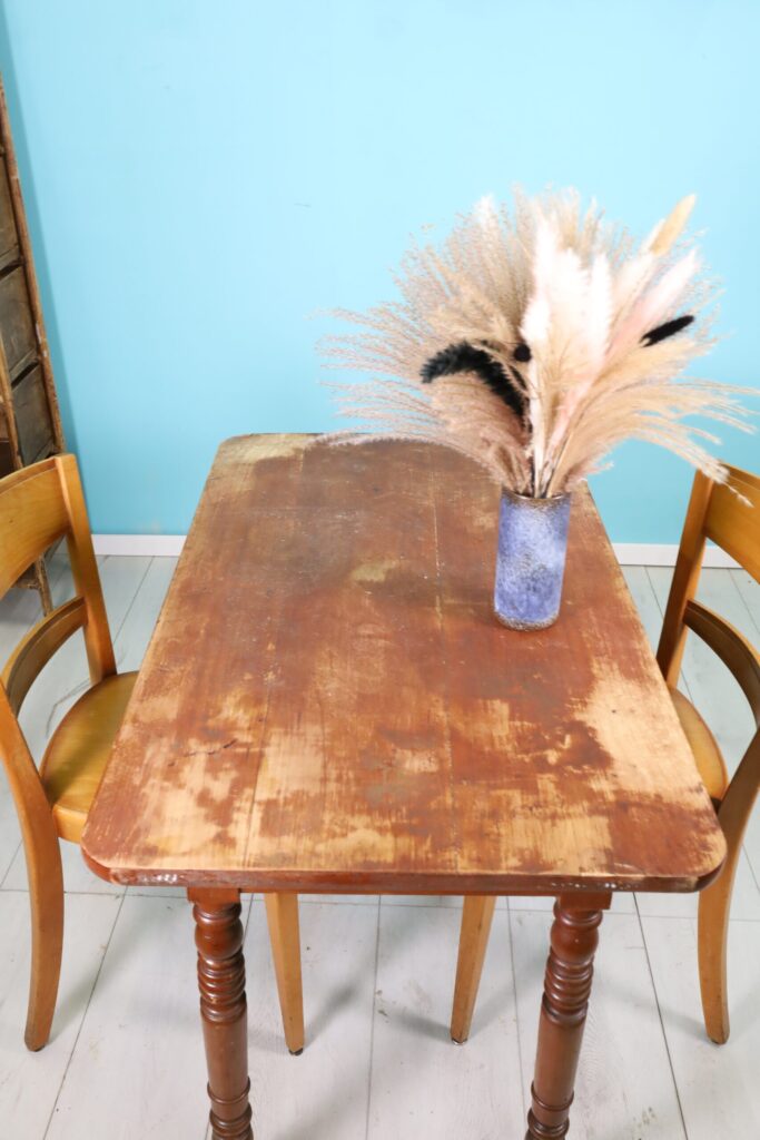 Small rustic bistro table fir wood (reserved)