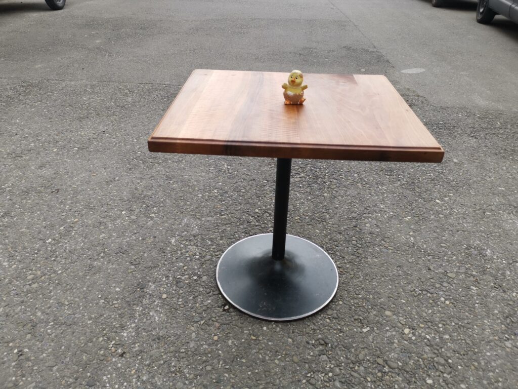 Walnut stain table