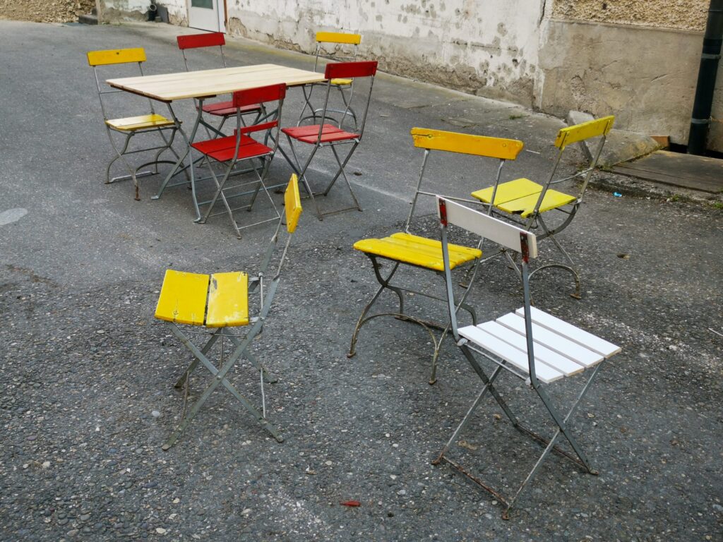 60s Garden Folding Chairs