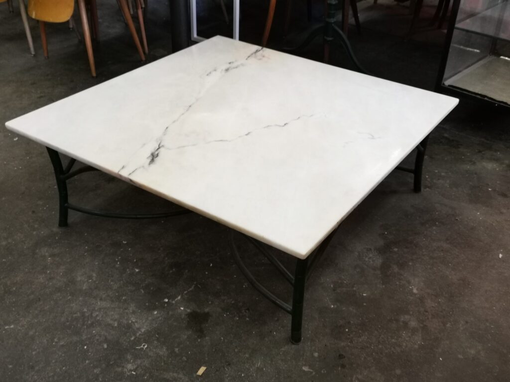 Large Vintage Marble Coffee Table