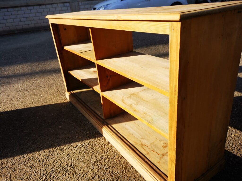 Antique shop counter fir wood