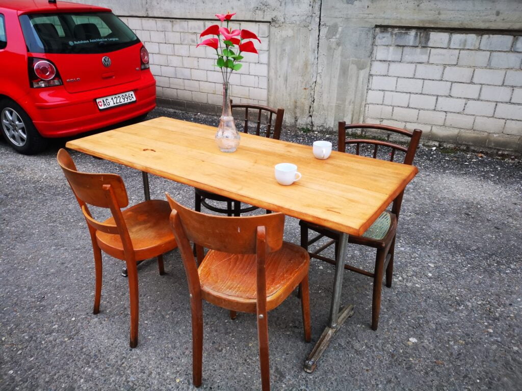 Antique Bistro Tables / Dining Tables Beech