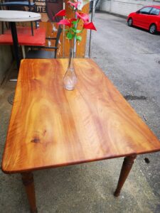 Antique walnut dining table