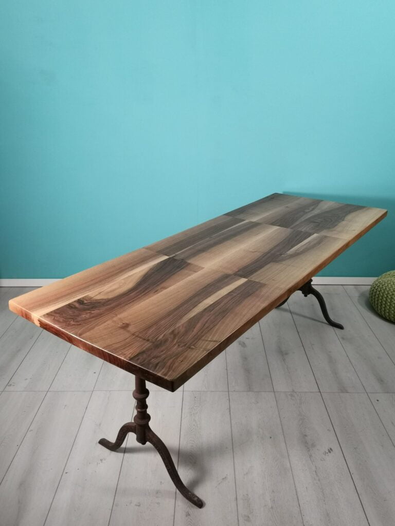 Special long walnut table