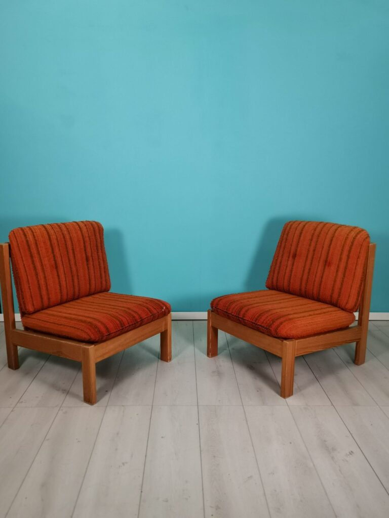 Fauteuils lounge vintage des années 70