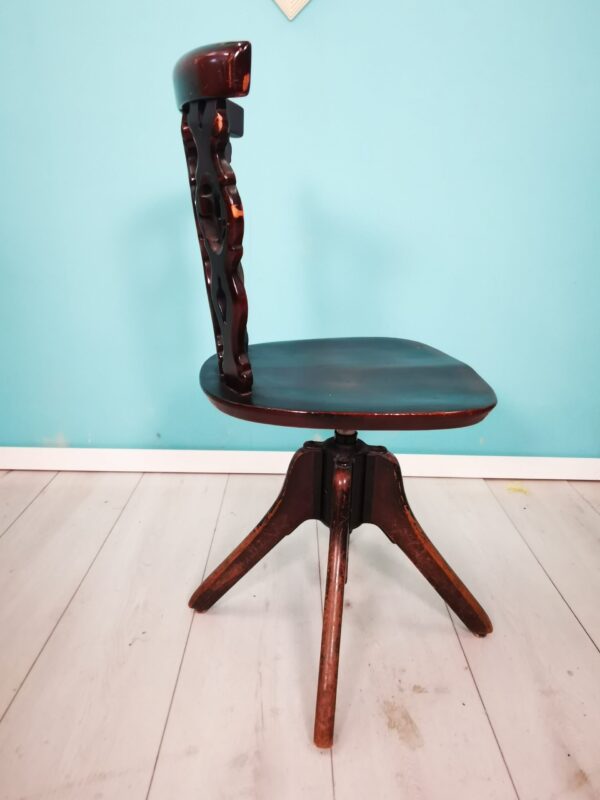 Chaise de bureau antique pivotante - Image 3 | bevintage.ch