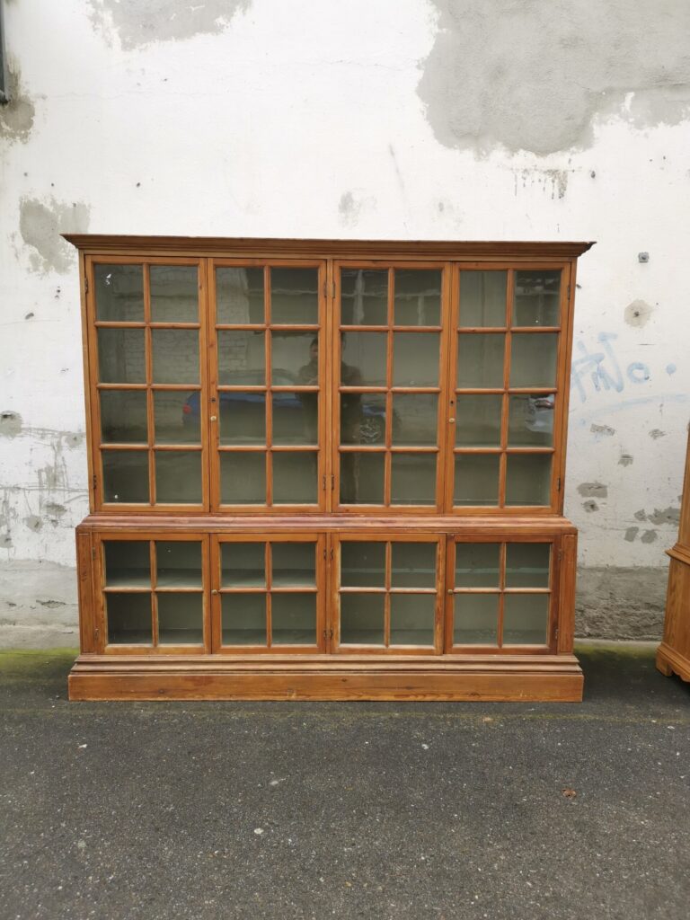 Bibliothèque antique vitrine 18ème siècle