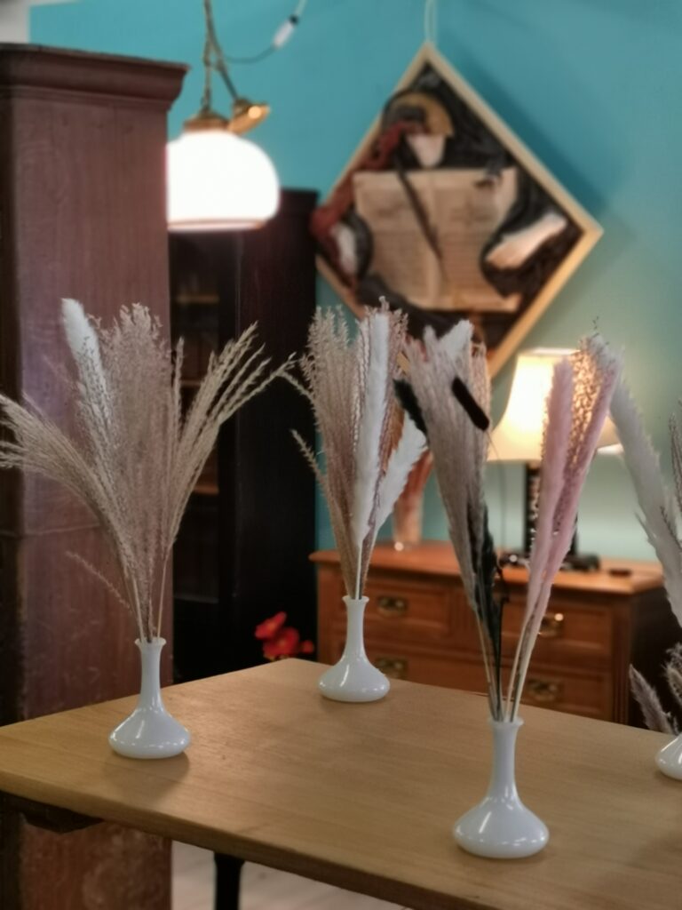 6x small pampas grass bouquets #109