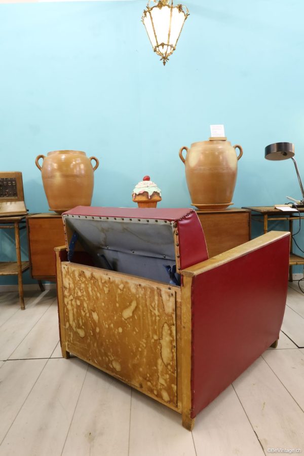 Roter Sessel im Art Deco Stil - Image 1 | bevintage.ch
