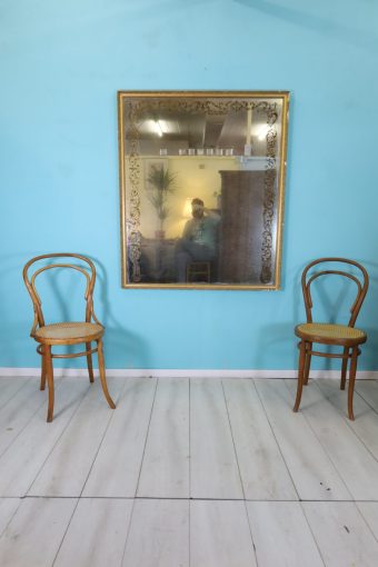 Large antique gilded mirror