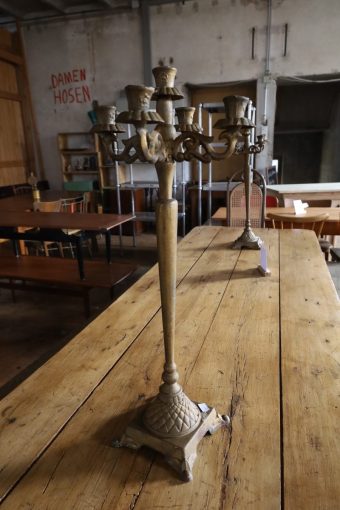 A few high quality cast iron candlesticks