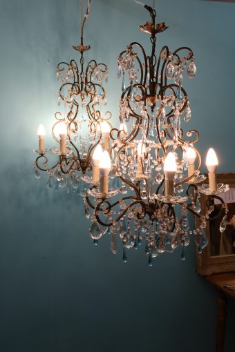 Crystal chandelier (pair)