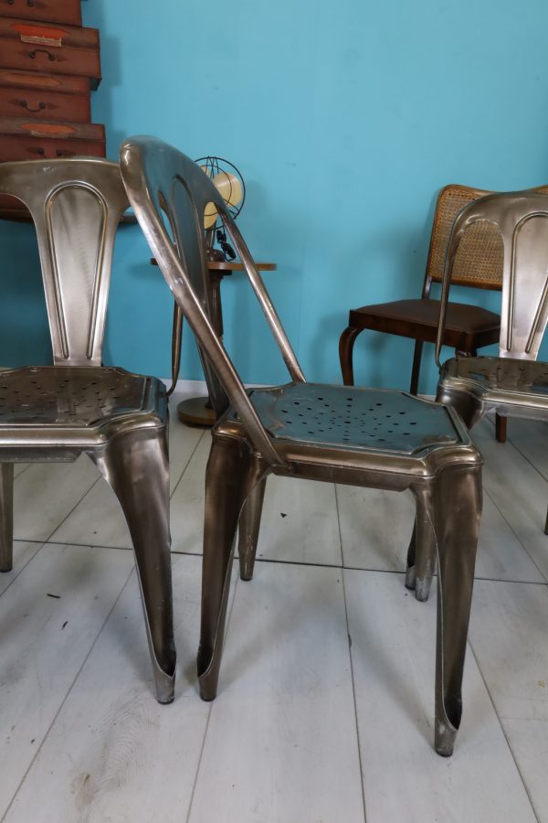 Chaises vintage en métal - Image 4 | bevintage.ch