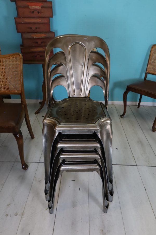 Chaises vintage en métal - Image 5 | bevintage.ch