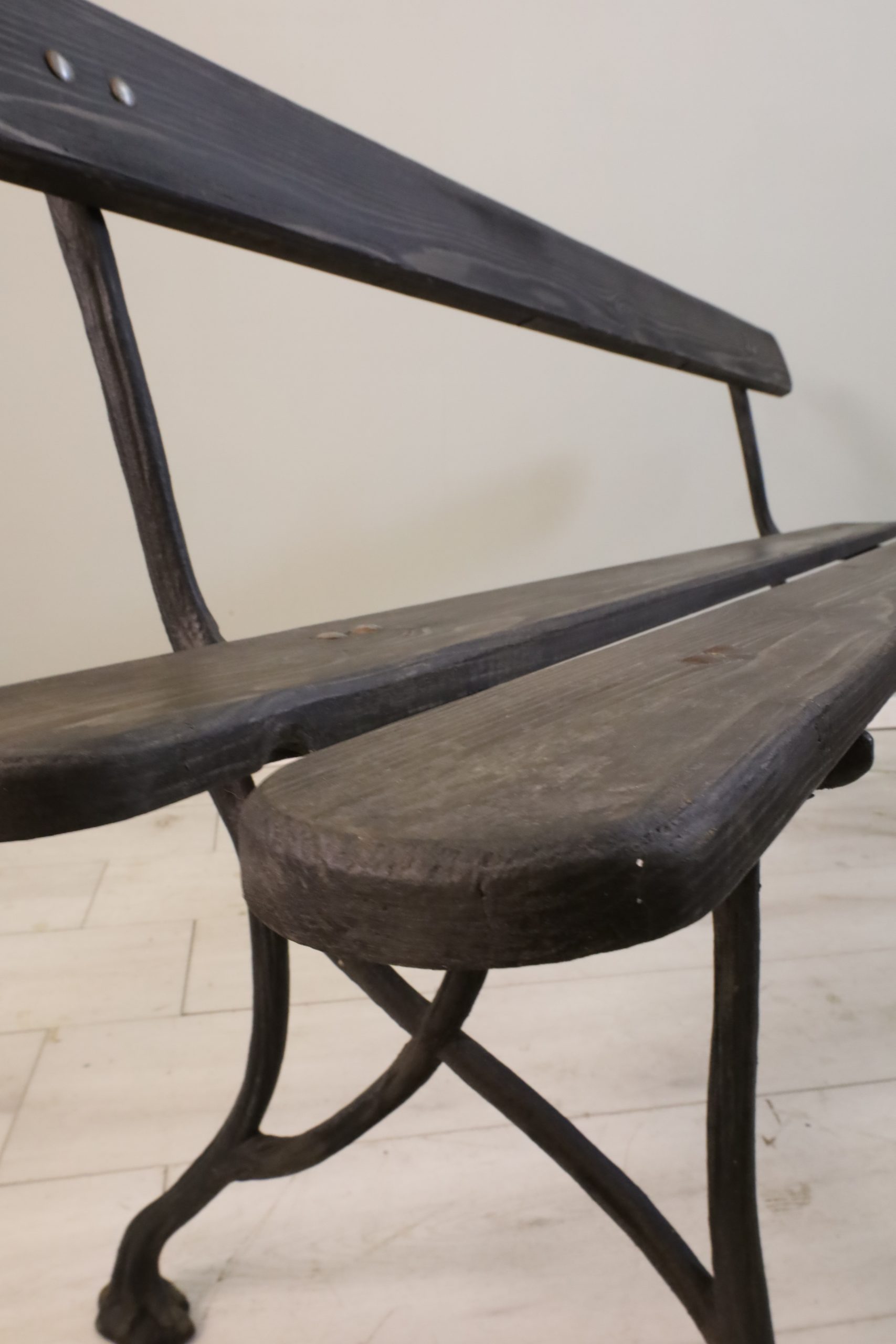 Bench with cast iron legs - 40s