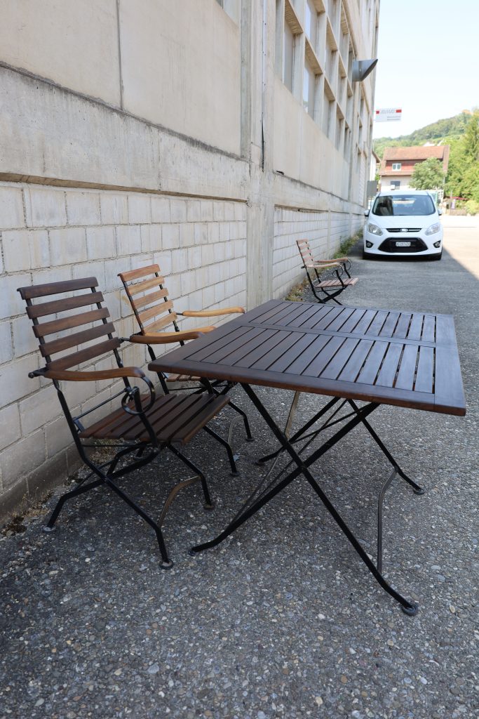 Restored folding garden tables - 20 pcs.