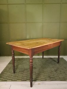 Fir dining table - early 20th century - 5 pce.