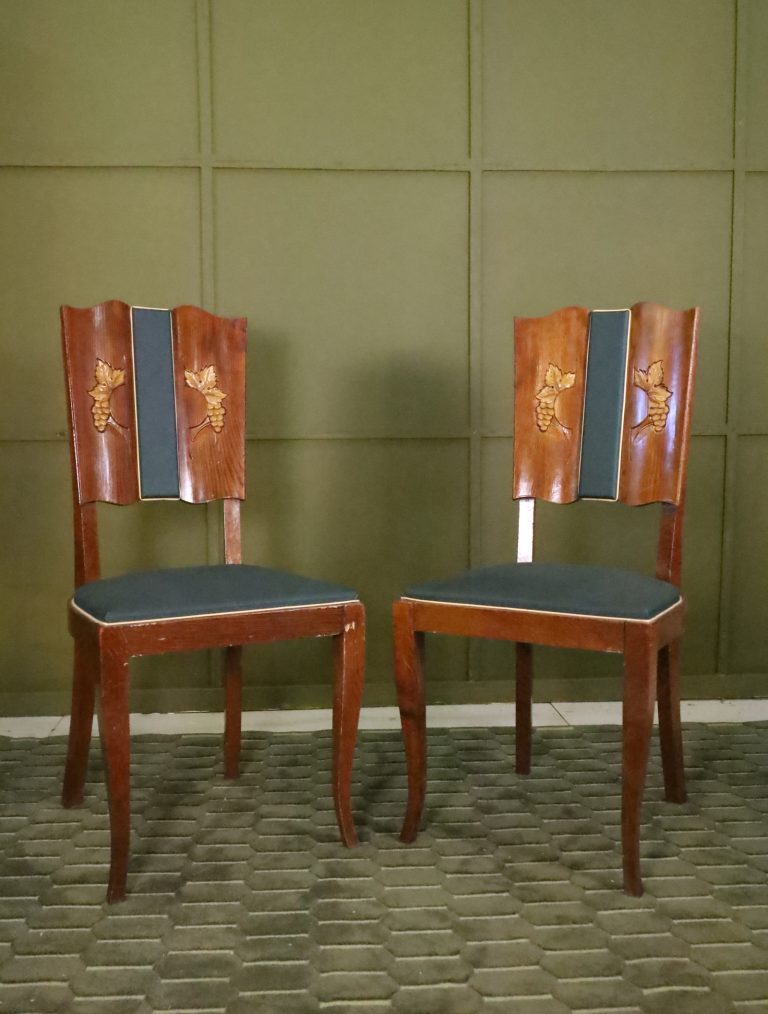 vintage oak chairs