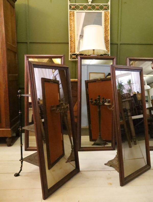Vintage teak mirror