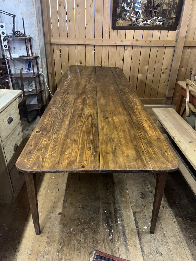 Huge 3 metre long table - fir - early 20th century