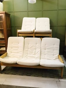 Skandinavisches Lounge Set  – Mid Century – restauriert