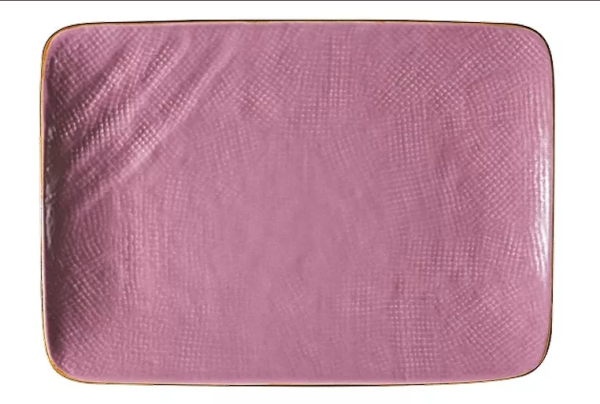 Rectangular plate pink