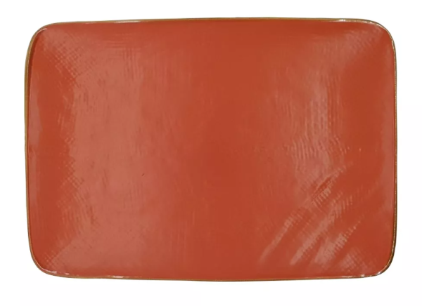 Rectangular plate orange