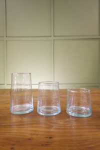 Drinking glasses made from completely recycled glass - Set of 6 - New