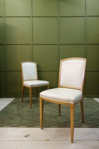 Classique Art Nouveau Chaises de salle à manger - Noyer - 9 pcs