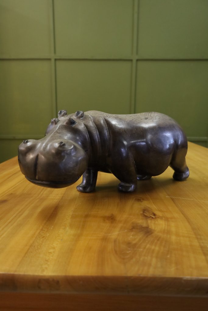 Hippopotamus made of exotic wood - early 20th century (reserved)