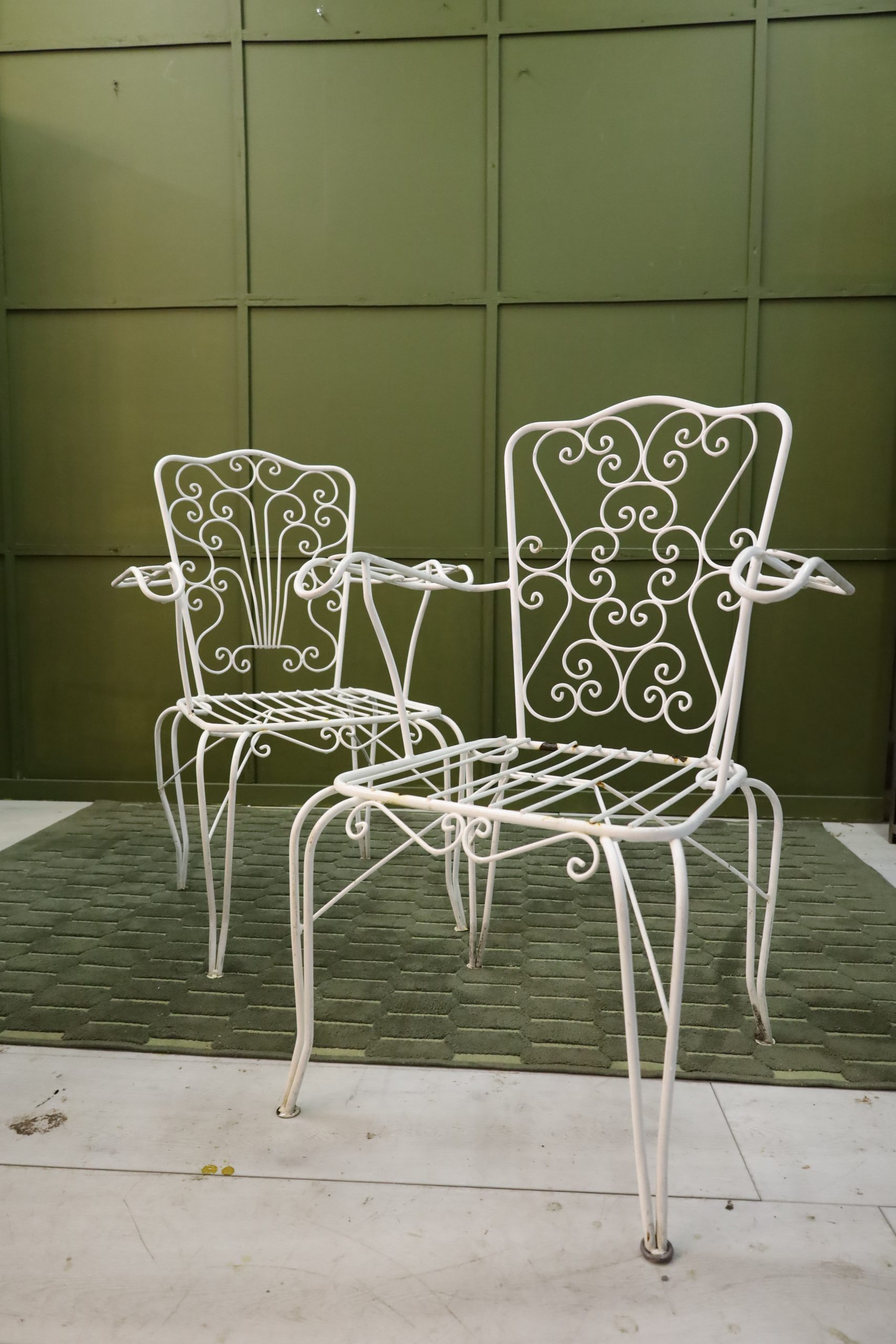 Chaises de jardin vintage