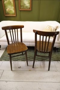 Dark bistro chairs - Mid Century - 10 pcs