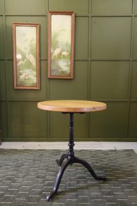 Small round Horgenglarus bistro table - 60 years - ash