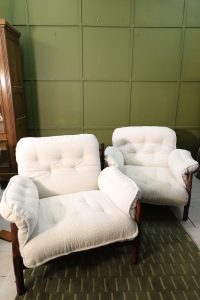 Vintage lounge chair - restored - Mid Century - 1/2 piece