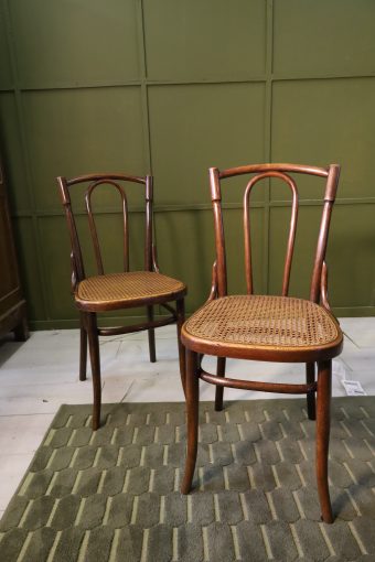 Dark chairs with wickerwork - 1/3 pc