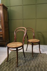 Viennese chairs with wickerwork - 1/2 pc