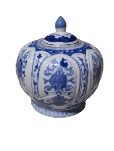 Chinesische blaue Vase – Anfang 20. Jahrhundert