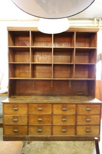 Drawer cabinet / counter / shelf / apothecary cabinet - 20s