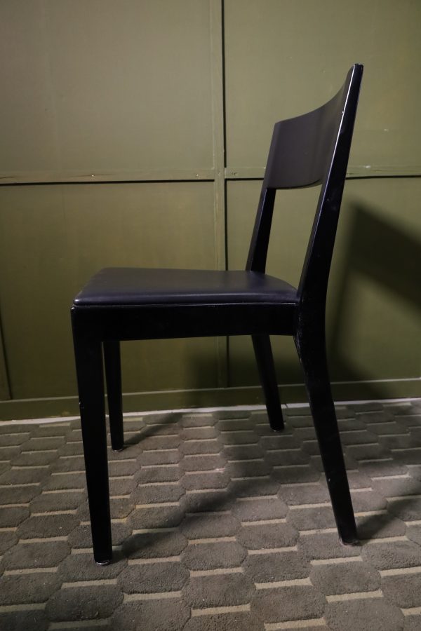 Horgen Glarus chaises cuir noir
