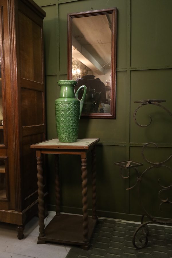 Green mid-century vase