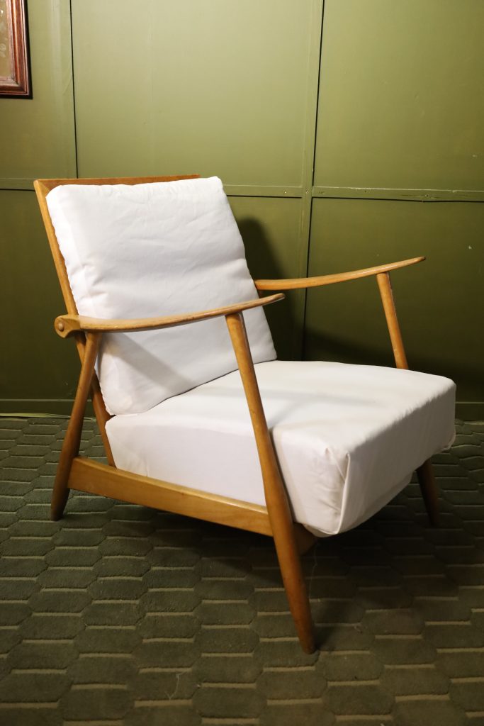 Fauteuil Mid Century - Tissu et couleur au choix - Fauteuil Lounge années 70 - 1/2 pce (réservé)