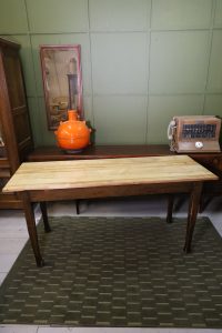 Table de salle à manger en pommier - Art Nouveau - 165x60cm