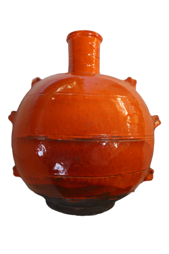 Grand pot en terre cuite portugais antique - 19ème siècle - 45x42